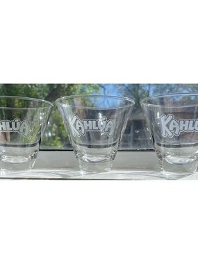 Set Of 3 Kahlua Cocktail Glasses
